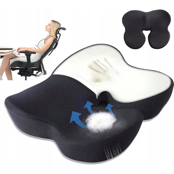 Polštář ORTOPEDICKÁ PODLOŽKA S PAMĚŤOVOU PĚNOU PROTI BOLESTI ZAD A BEDER