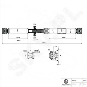 Hnací hřídel Mercedes Sprinter VW Crafter A9064101406 ESEN SKV