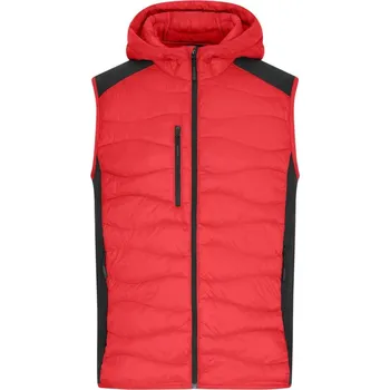 Pánská vesta Daiber | JN 1328 red/black L Vesta (fleecová)