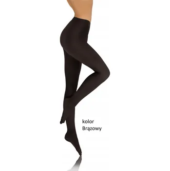 Dámské oblečení Sesto Senso Punčocháče 100 DEN Teplé Akrylové Gerda Hnědá XL