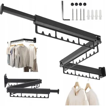 Sušák na prádlo SKLÁDACÍ NÁSTĚNNÁ SUŠÁK PRÁDLA NA BALKON, VĚŠÁK NA PRÁDLO SILNÝ 180°