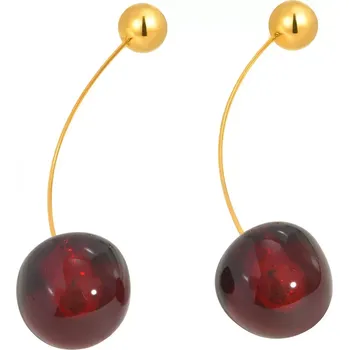 Náušnice Náušnice z chirurgické oceli Smyslné třešně