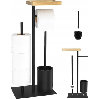 KOUPELNOVÝ DRŽÁK NA TOALETNÍ PAPÍR S MÍSTEM PRO TELEFON, KOVOVÝ