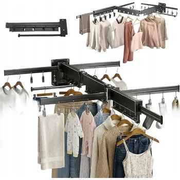 Sušák na prádlo KOMPAKTNÍ SUŠÁK NA OBLEČENÍ SKLOPNÝ, OTOČNÝ O 360°