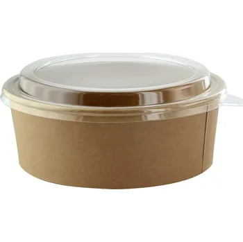 Jednorázové nádobí Gastro obaly Eko papírová miska na salát, poke 1300ml (min. počet 300ks)