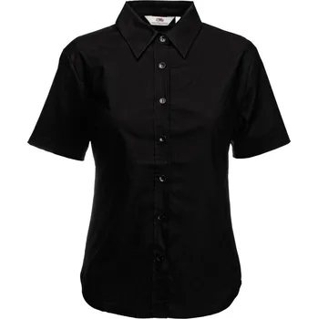 Dámská halenka F.O.L. | Lady-Fit Oxford Shirt SSL XS Halenka black