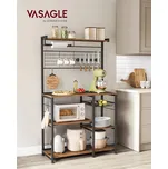 Kuchyňská skříňka Songmics s magnetickou lištou, rustikální dub