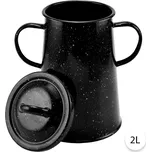 Perfect Home Smaltovaná nádoba na sádlo 2L, černá, 10445