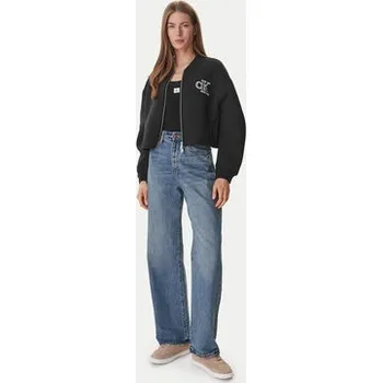 Dámská mikina Calvin Klein Mikina LV047AB508 Černá Boxy Fit M