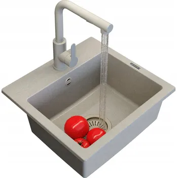 Granitový dřez Jednokomorový granitový dřez Granitan TEOR, béžový