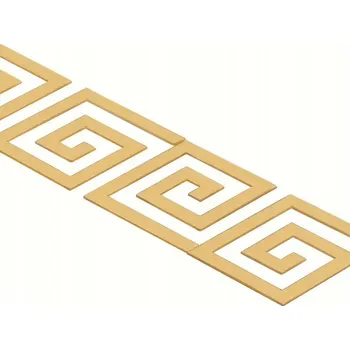 Obraz Elegantní 3D zrcadlové samolepky na zeď (10 ks) | GLOROB Zlato