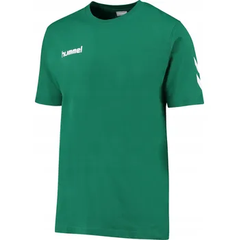 Chlapecké tričko Hummel dětské tričko zelené bavlna velikost 164