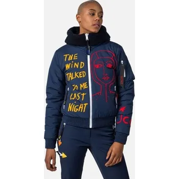 Dámská lyžařská bunda Rossignol W Yety Fleecy Bomber Jkt modrá, velikost M