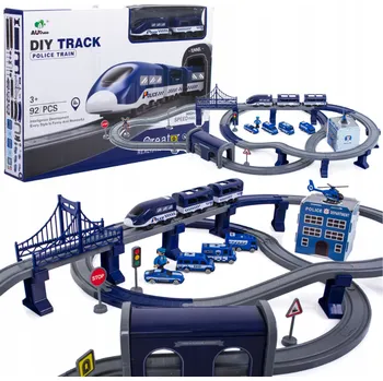 Vláček a vláčkodráha HračkyZaDobréKačky Dětská vláčkodráha Policie