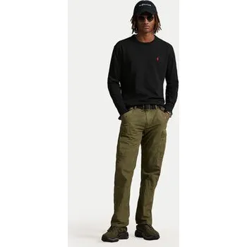 Pánské tričko Polo Ralph Lauren S dlouhým rukávem 710970697001 Černá Classic Fit XXL