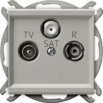 Elektrická zásuvka ANTÉNNÍ ZÁSUVKA RTV-SAT PRŮCHOZÍ 1,2dB OSPEL SONATA GPA-RSP/m/82 KAŠMÍR