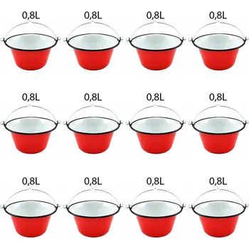 kotlíky Perfect Home Smaltovaný servírovací kotlík na guláš 0,8l, 12ks, 72111