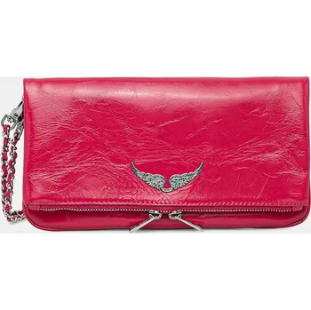 Kabelka Kožená kabelka ZADIG&VOLTAIRE ROCK VINTAGE PATENT LWBA04212 růžová 42X, vel. ONE SIZE