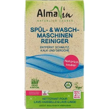Pomačkaný obal ALMAWIN Čistič myčky a pračky 200 g