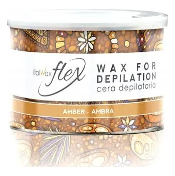 Přípravek na depilaci a epilaci Italwax Flex Amber vosk v plechovce na depilaci 400 ml
