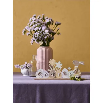 Velikonoční dekorace Sinsay - Velikonoční stojící dekorace s vajíčky, květinami a zajícem - vícebarevná - 256IJ-MLC - 256IJ-MLC-ONE