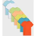 Sinsay - Bavlněná trička 7 pack - bílá - 440IG-00X - 440IG-00X-128