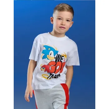 Sinsay - Bavlněná košilka s potiskem Sonic the Hedgehog - bílá - 212HG-00X - 212HG-00X-134