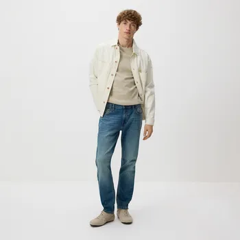 Pánské džíny Reserved - Džíny slim se sepraným efektem - indigo jeans - WM858-57J - WM858-57J-292