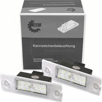Osvětlení SPZ Osvětlení LED registrační značky Audi A3 A4 sada 8D9943021 ESEN SKV