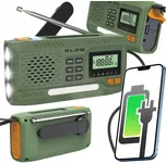 PŘENOSNÉ FM RÁDIO S KLIKOU, SOLÁRNÍ, DYNAMO, IPX5, SOS, POWERBANKA BLOW RA13
