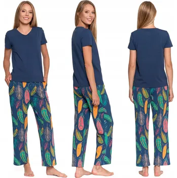 Dámské pyžamo Dámské pyžamo dvoudílné s krátkým rukávem bavlněné MORAJ M