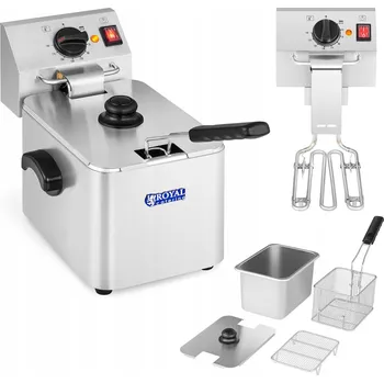 fritéza Jednokomorová fritéza Royal Catering 4904112331877 8 l, 2500 W
