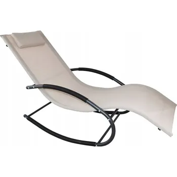 Zahradní lehátko Lehátko z béžové ocel BituX