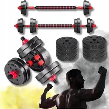 Bituminové činky s regulací SportForFun 2x 5 kg