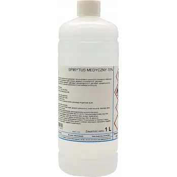 Dezinfekce Dezinfekční přípravek Alpinus Spirytus Medyczny 70% roztok 1l – dezinfekce nástrojů, dezinfekce povrchů, připravený k použití