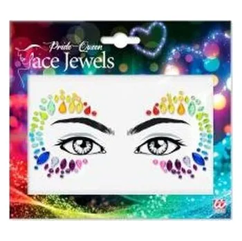 Karnevalový kostým Kryształki na twarz - Królowa Pride