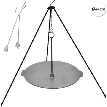 Zahradní gril Perfect Home Gril-Set-3 Grilovací sada 3ks – trojnožka/deska/kleště