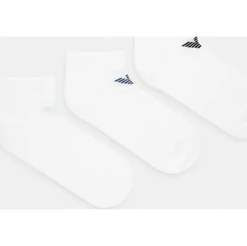Pánské ponožky Ponožky Emporio Armani Underwear 3-pack EM000550.AF23600 bílá 00X, vel. L/XL