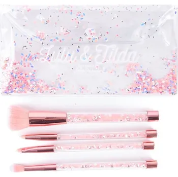 dětské šminky a malovátka Lulu and Tilda Glam Girl Glitter Brush & Bag Set (5 pcs)