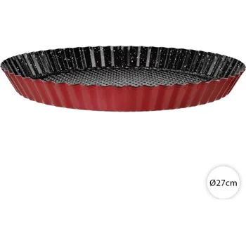 Forma na pečení Forma na koláč 27 cm – kovová forma Perfect Home 19118 Metal Red