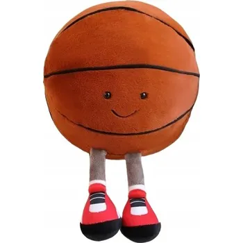 plyšák Plyšový basketbalový míč s nožičkami (25 cm)