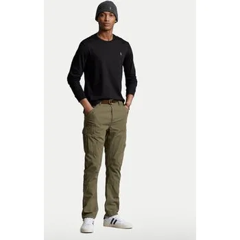 Pánské tričko Polo Ralph Lauren S dlouhým rukávem 710760121 Černá Slim Fit XS