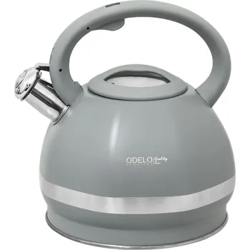 Konvice na čaj ODELO OD1655 Čajník z nerezové oceli na indukci, 3L, šedý