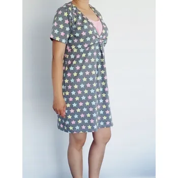 Dámská noční košile Sesto Senso Košile pro kojící maminky Maja XXL