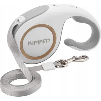 Vodítko pro psa Vodítko pro psa kočku Flexi srolovatelné s blokádou 5 m 29 kg ŠEDÉ