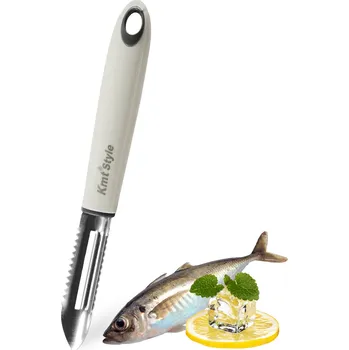 Kuchyňská škrabka Kmt Style 5403839 Kovová oboustranná škrabka na zeleninu 20x7cm