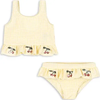 Dámské plavky Dvoudílné dětské plavky Konges Sløjd ETTA BIKINI KS104785.PPY2 žlutá 10X, vel. 92