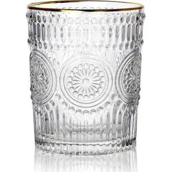 Sklenice Sklenice BARREL se zlatým okrajem AW21 998786 300 ml