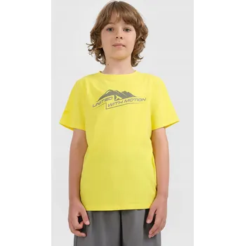 Chlapecké tričko 4F CHLAPECKÉ TRIČKO POMERANČOVÉ BARVY REGULAR LEHKÉ VELIKOST 164 (13-14 let)