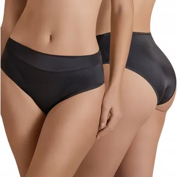 Kalhotky Dámské kalhotky Kalhotky s vysokým pasem Mikrovlákno Hladké Zadní část Selene Černá L